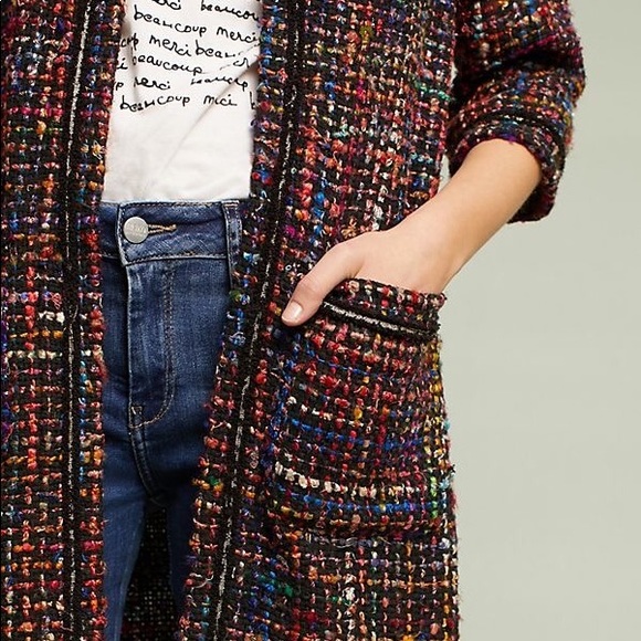 Anthropologie Jackets & Blazers - Anthropologie Tweed Berwyn Jacket Small
